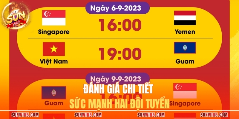 Đánh giá chi tiết sức mạnh hai đội tuyển